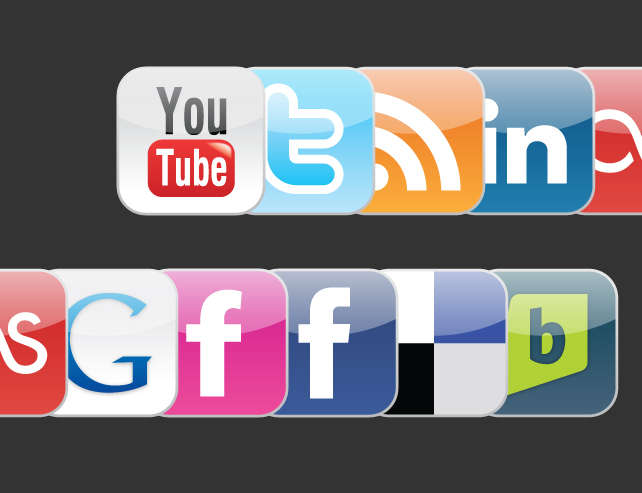 A Set of 10 Free Social Icons A Set of 10 Free Social Icons