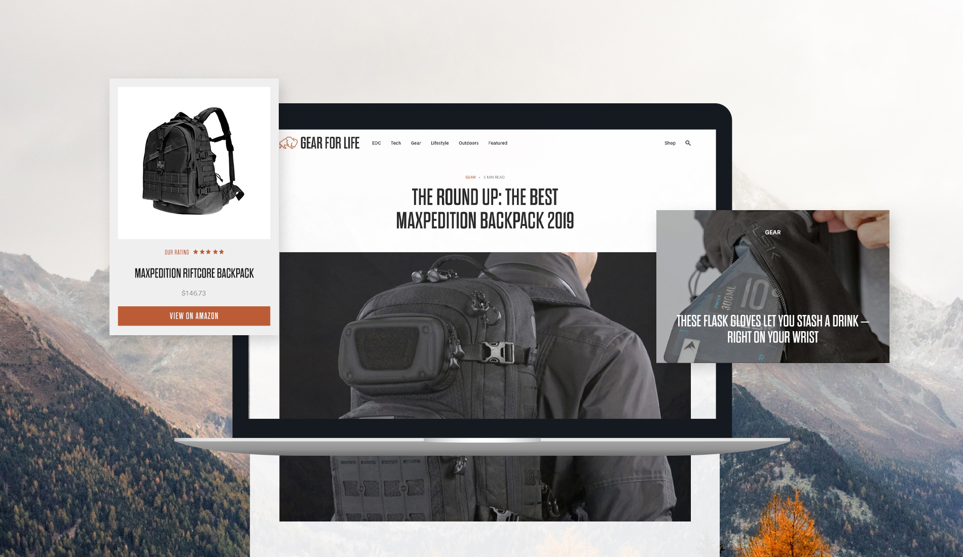 Gear For Life WordPress website by London WordPress agency Fhoke