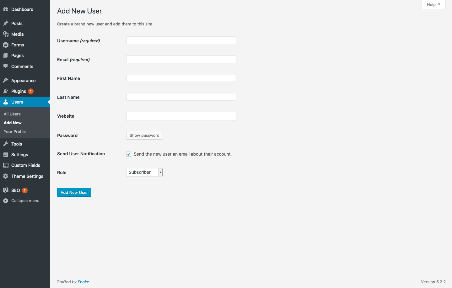 Add New User