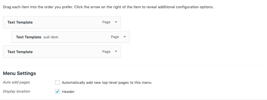 Add Sub Menus in WordPress