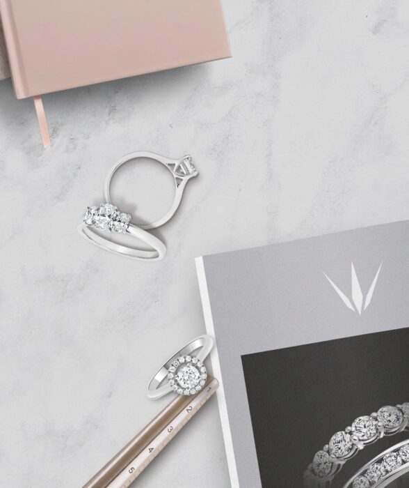 Bespoke Diamonds website designed by web design agency London, Fhoke for Dublin Ireland diamond jewelers.