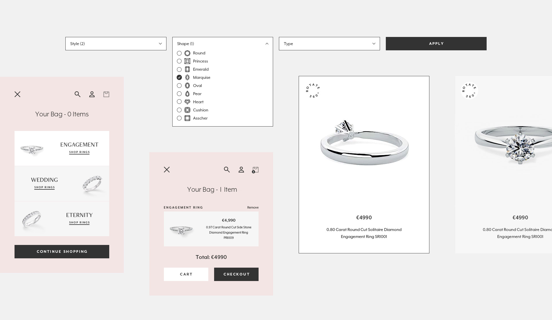 Bespoke Diamonds WooCommerce store based in Dublin Ireland