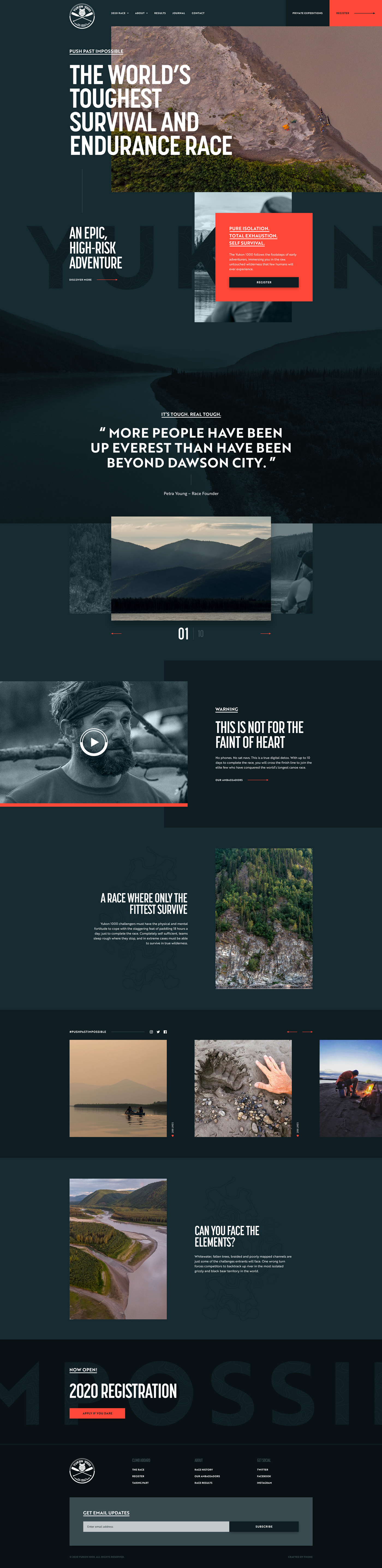 Yukon 1000 Website
