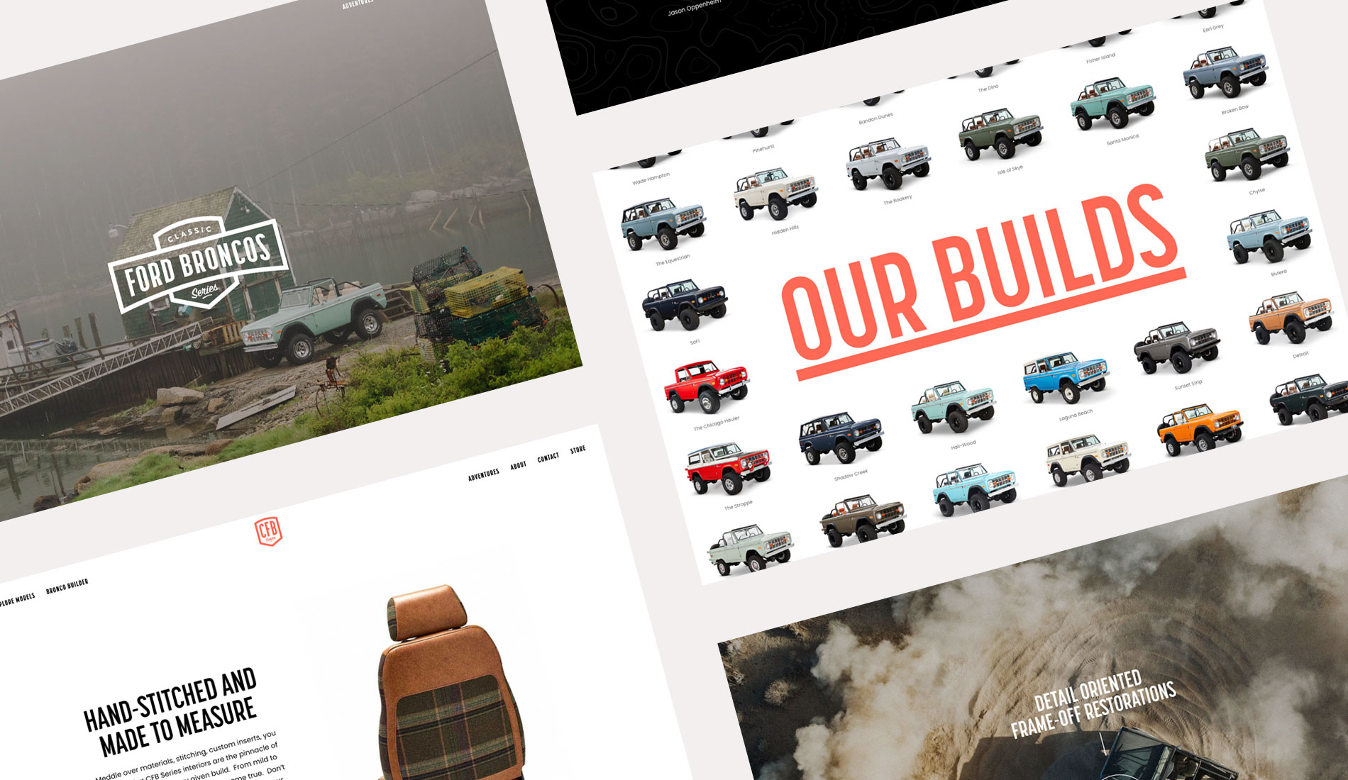 Classic Ford Broncos Website Design & Development by London design agency Fhoke