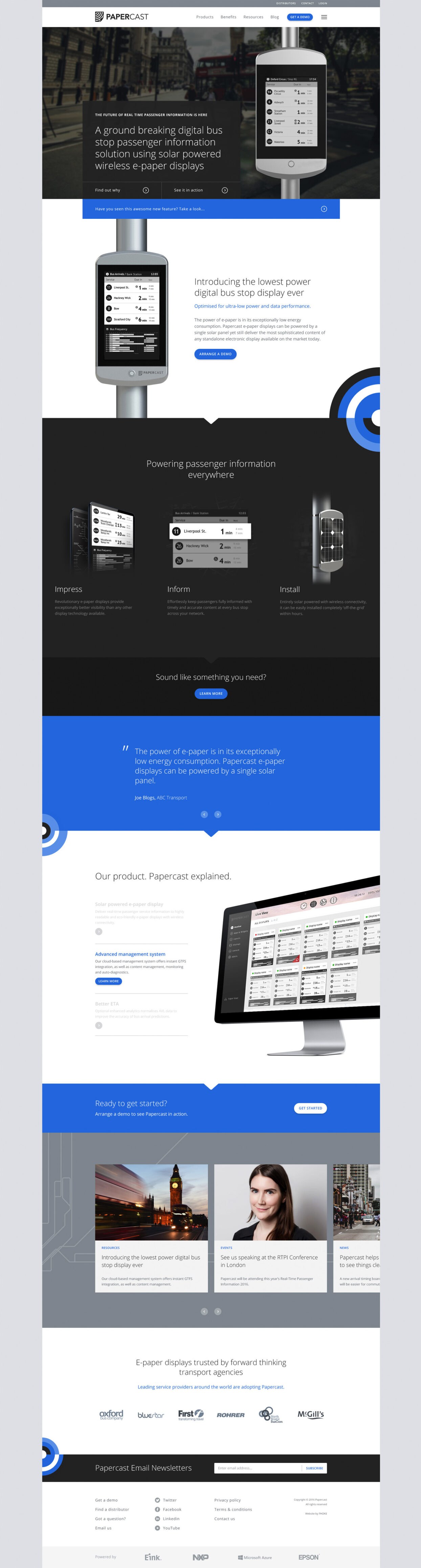 Fhoke Design Papercast Website