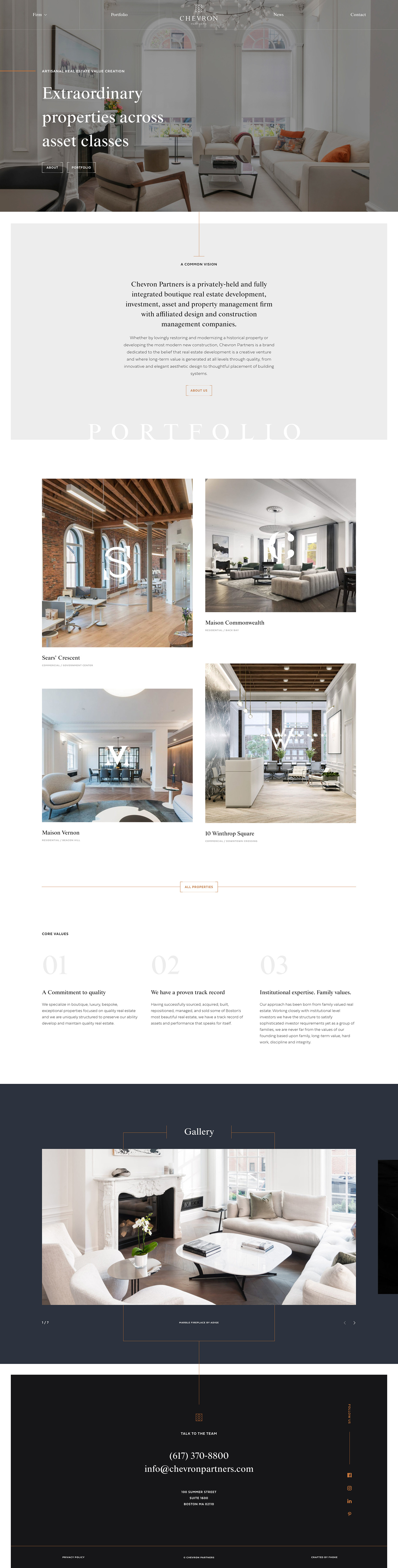 Fhoke Design Chevron Partners Wesbite