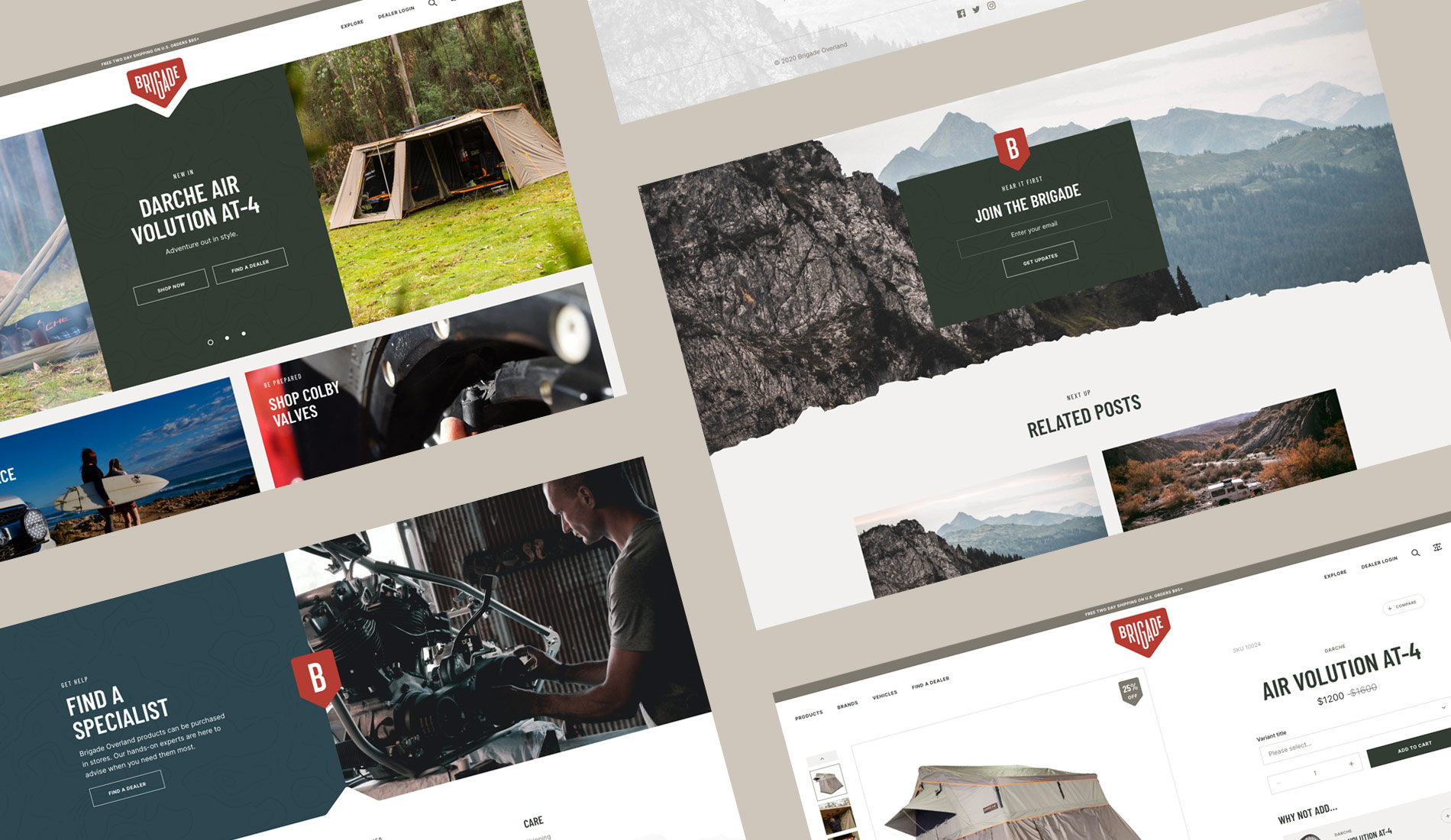 Brigade Overland Woocommerce Store