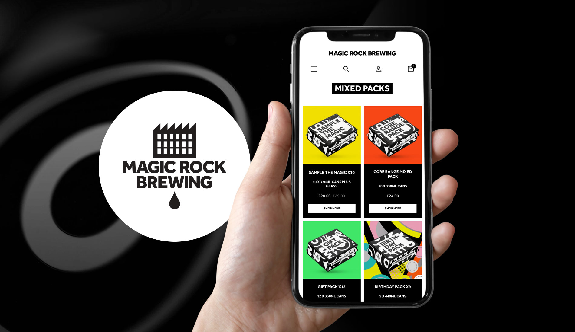 Magic Rock Shopify Website Design by London Shopify agency Fhoke