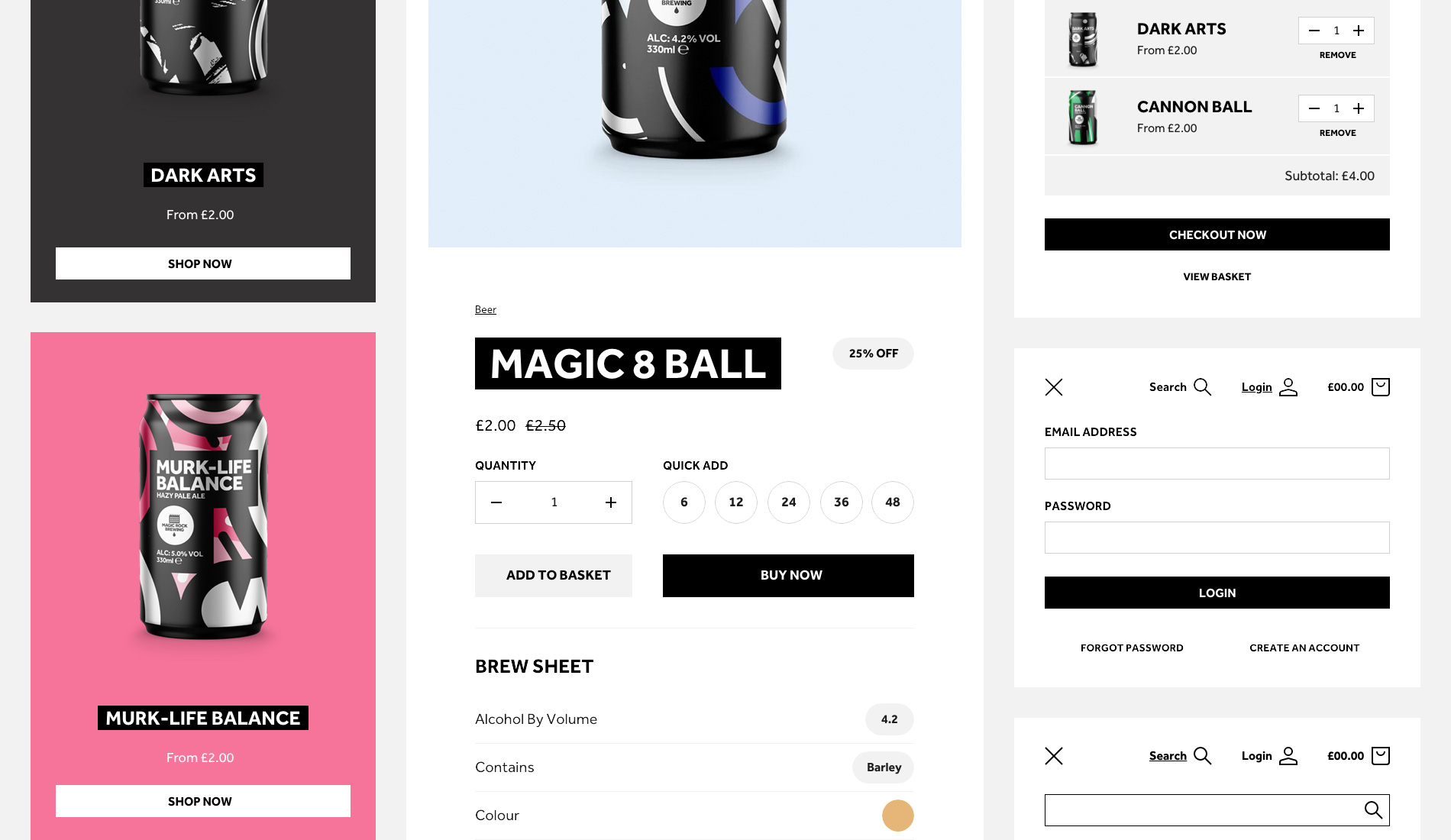 Magic Rock Brewing Shopify UI Design by London Shopify agency Fhoke