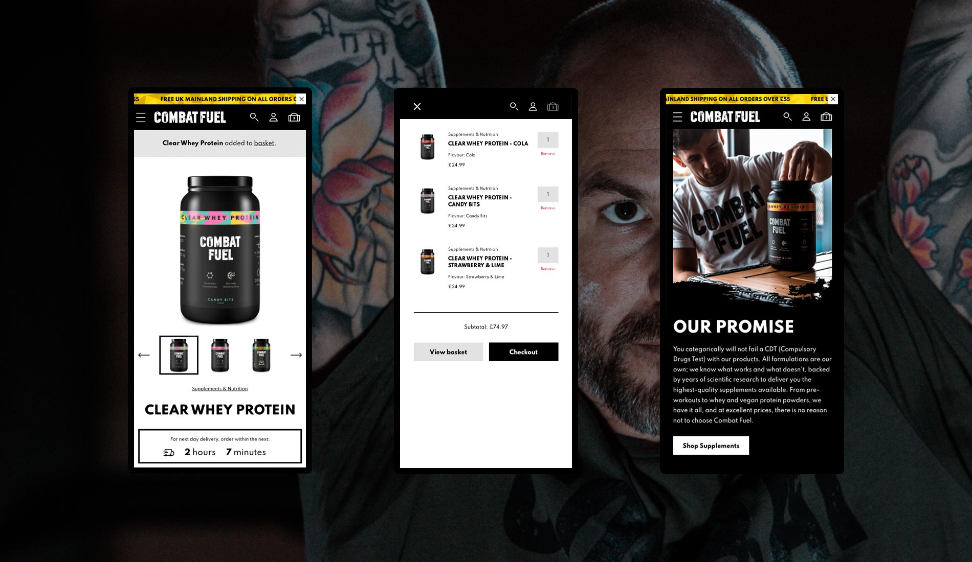 Combat Fuel Responsive WooCommerce Design by London WordPress agency Fhoke