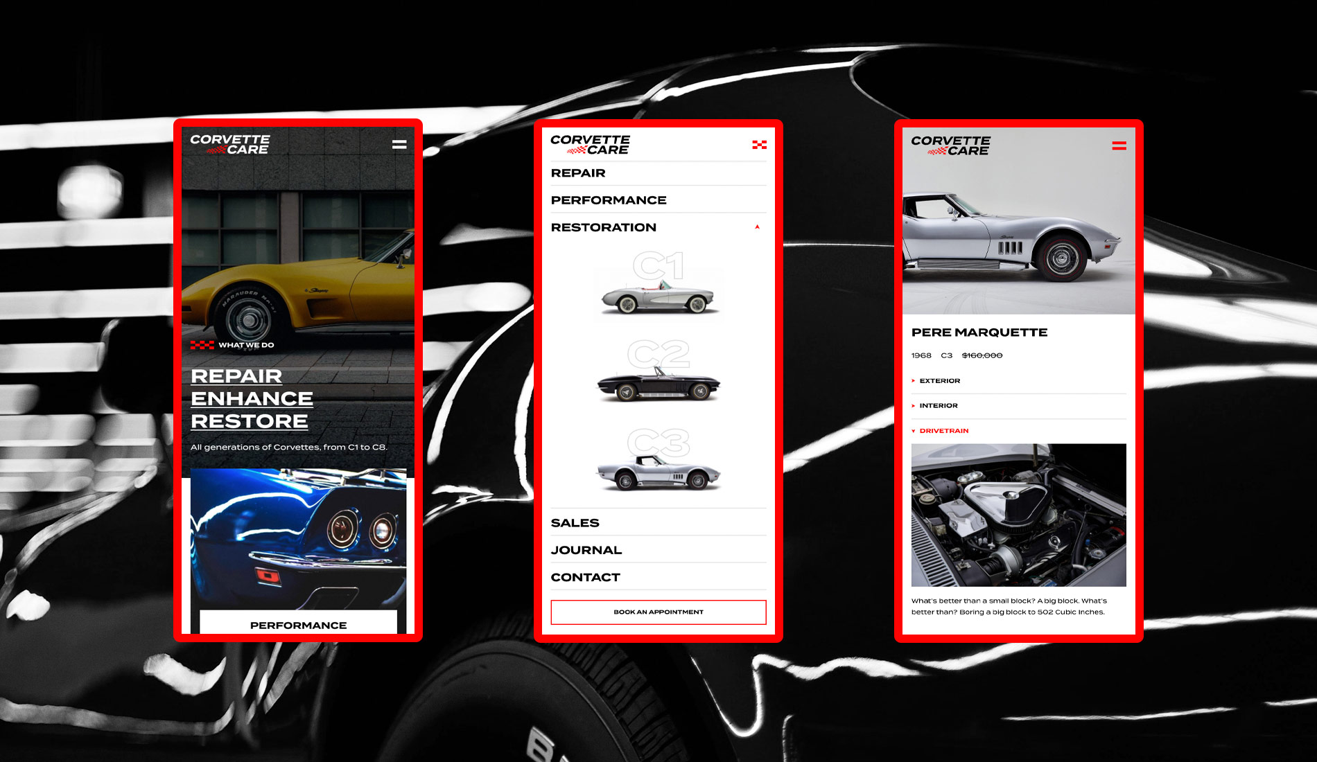 Corvette Care Responsive Wordpress Theme by London WordPress agency Fhoke