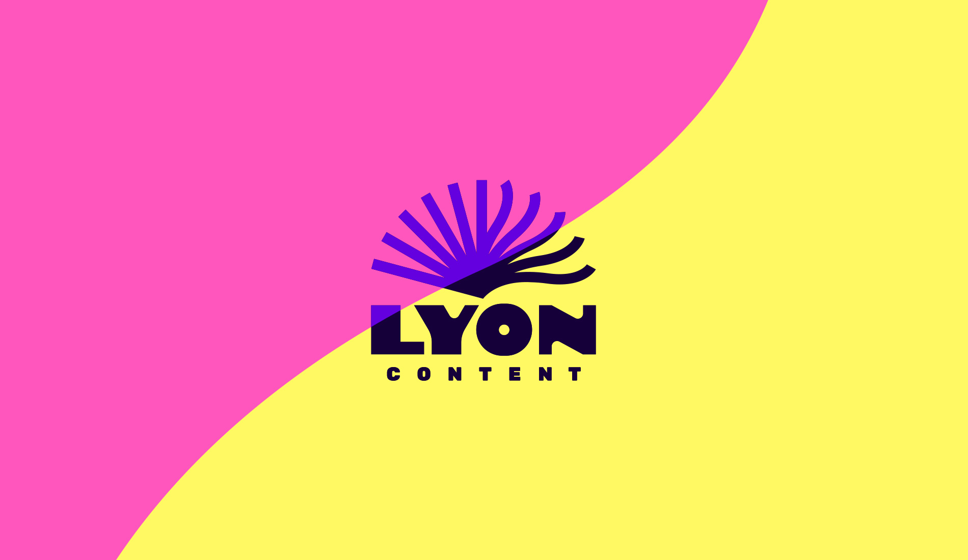 Lyon Content Logo Design by London branding agency Fhoke