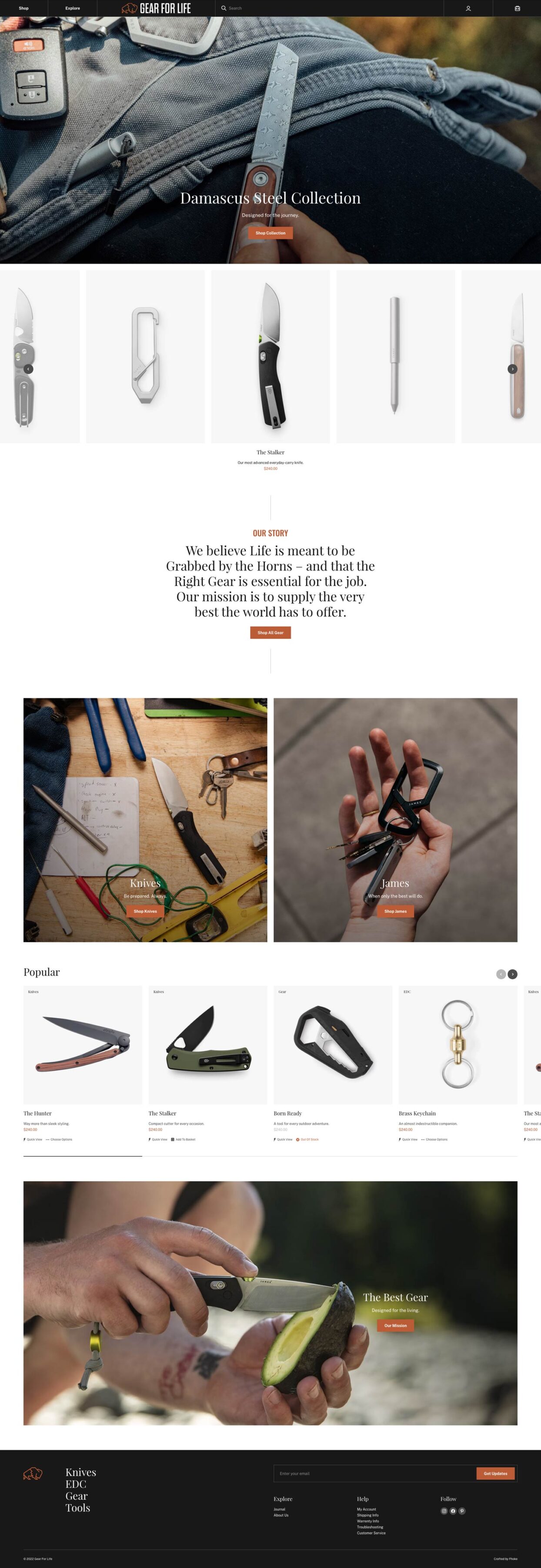 Gear For Life BigCommerce Website Design & Build by BigCommerce agency Fhoke