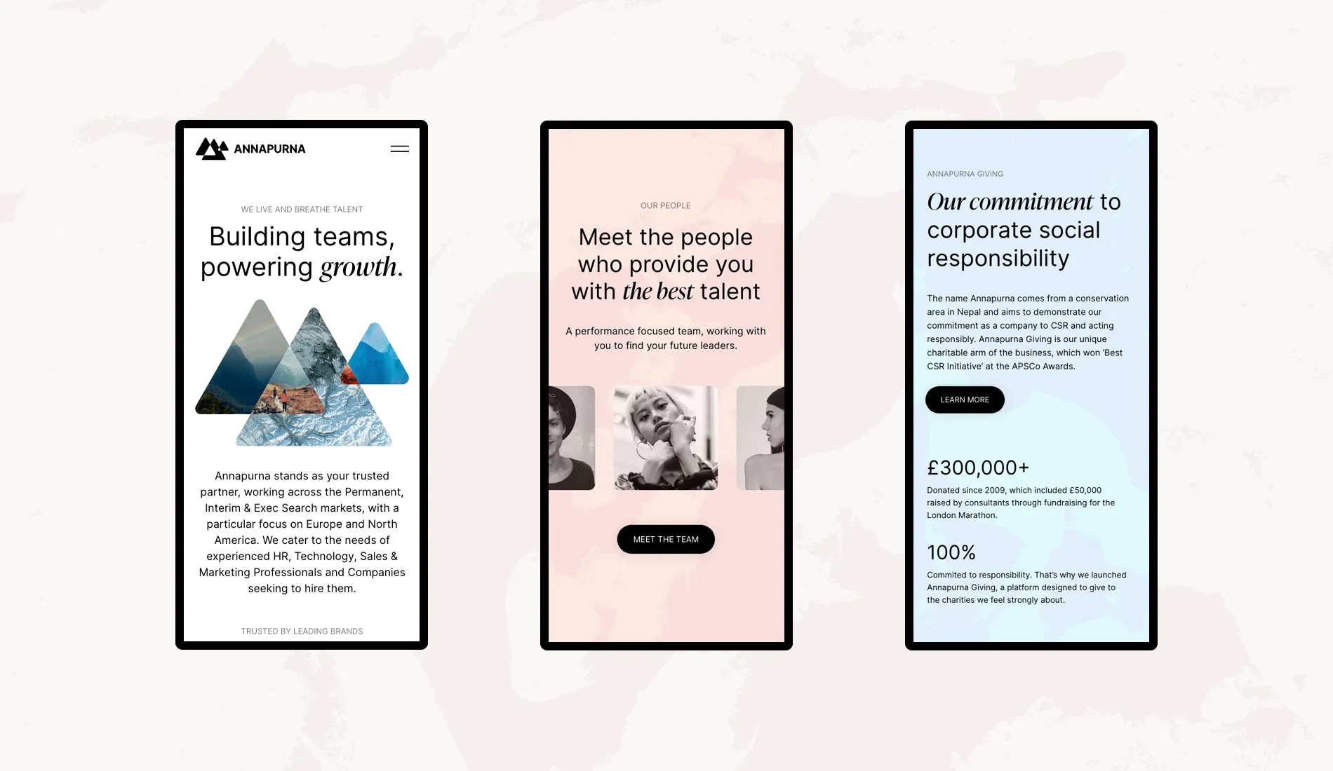 Responsive recruitment website design by Fhoke