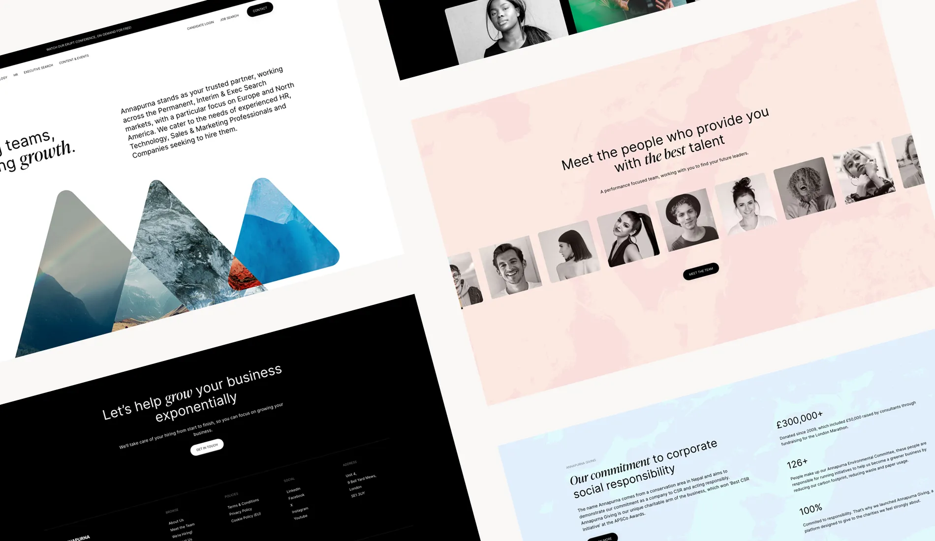 Recruitment website design for recruitment agency Annapurna