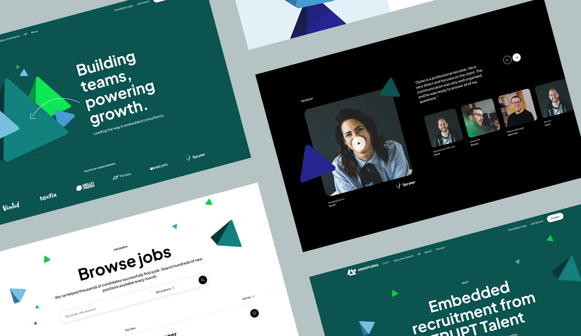 Recruitment website design for recruitment agency Annapurna