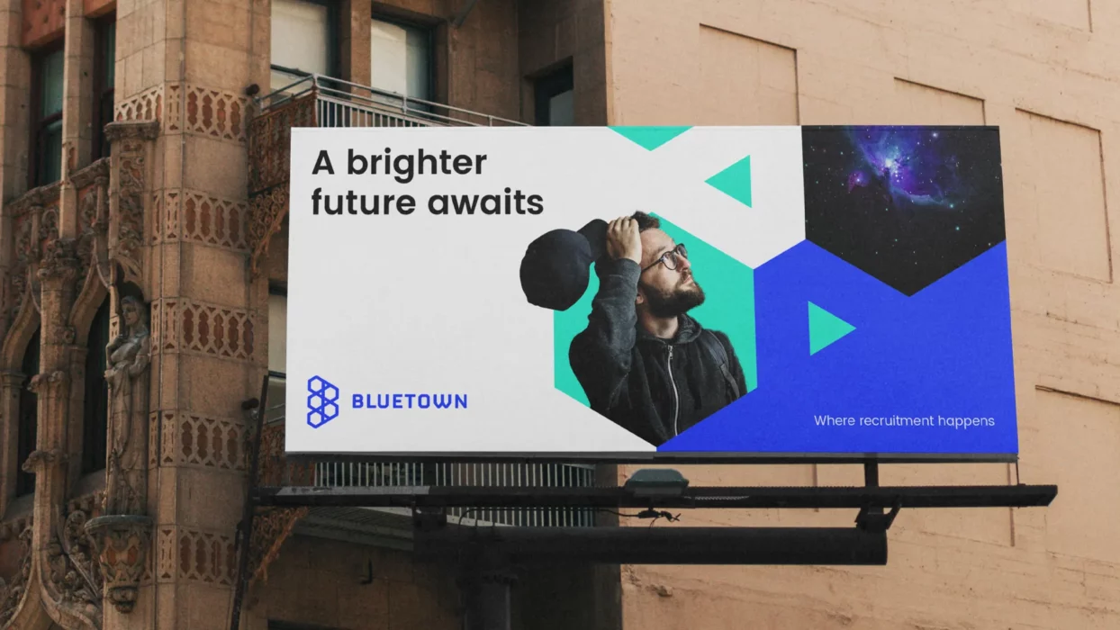 Brand guidelines for Bluetownonline recruitment agency by Fhoke