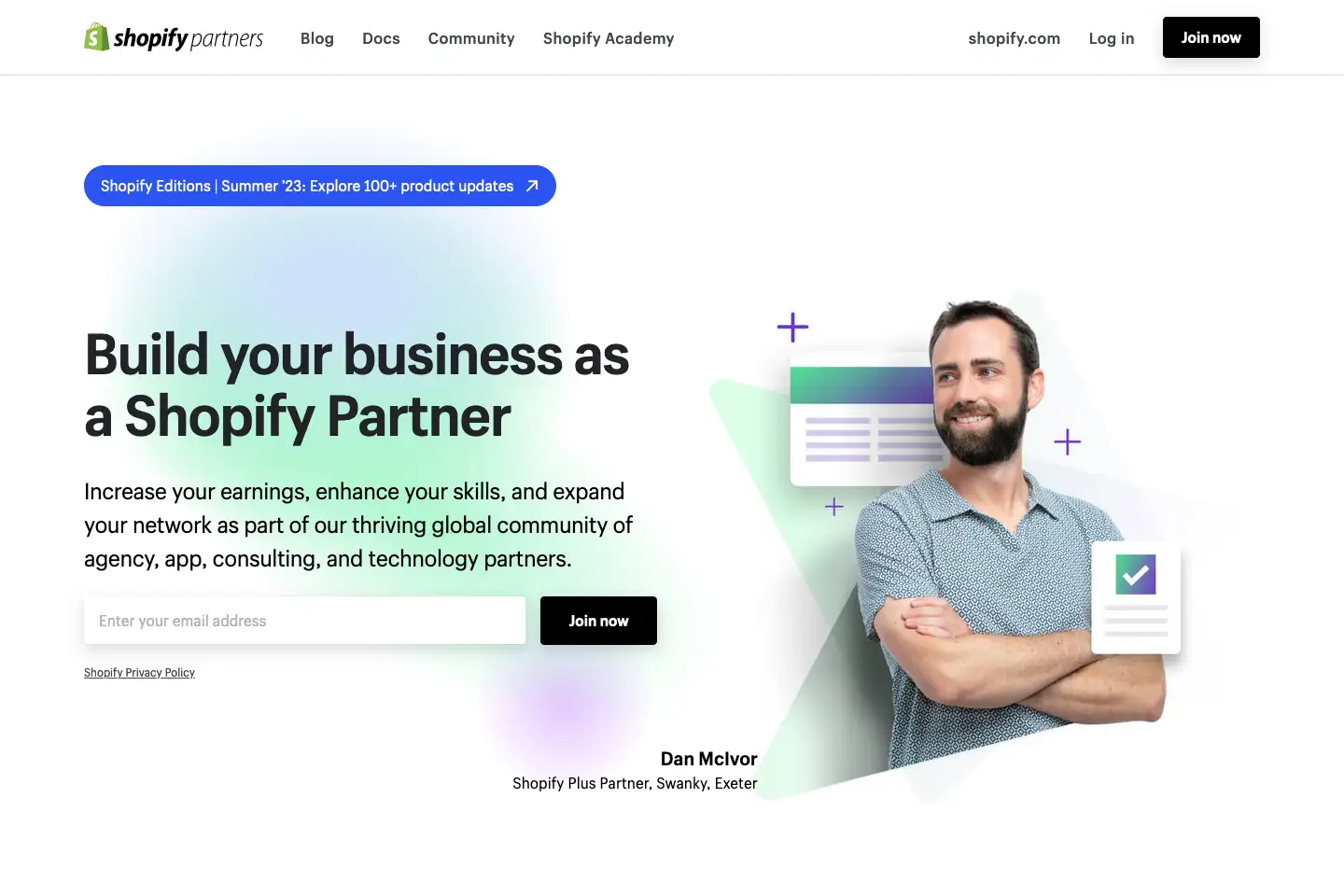 Shopify Partners Website