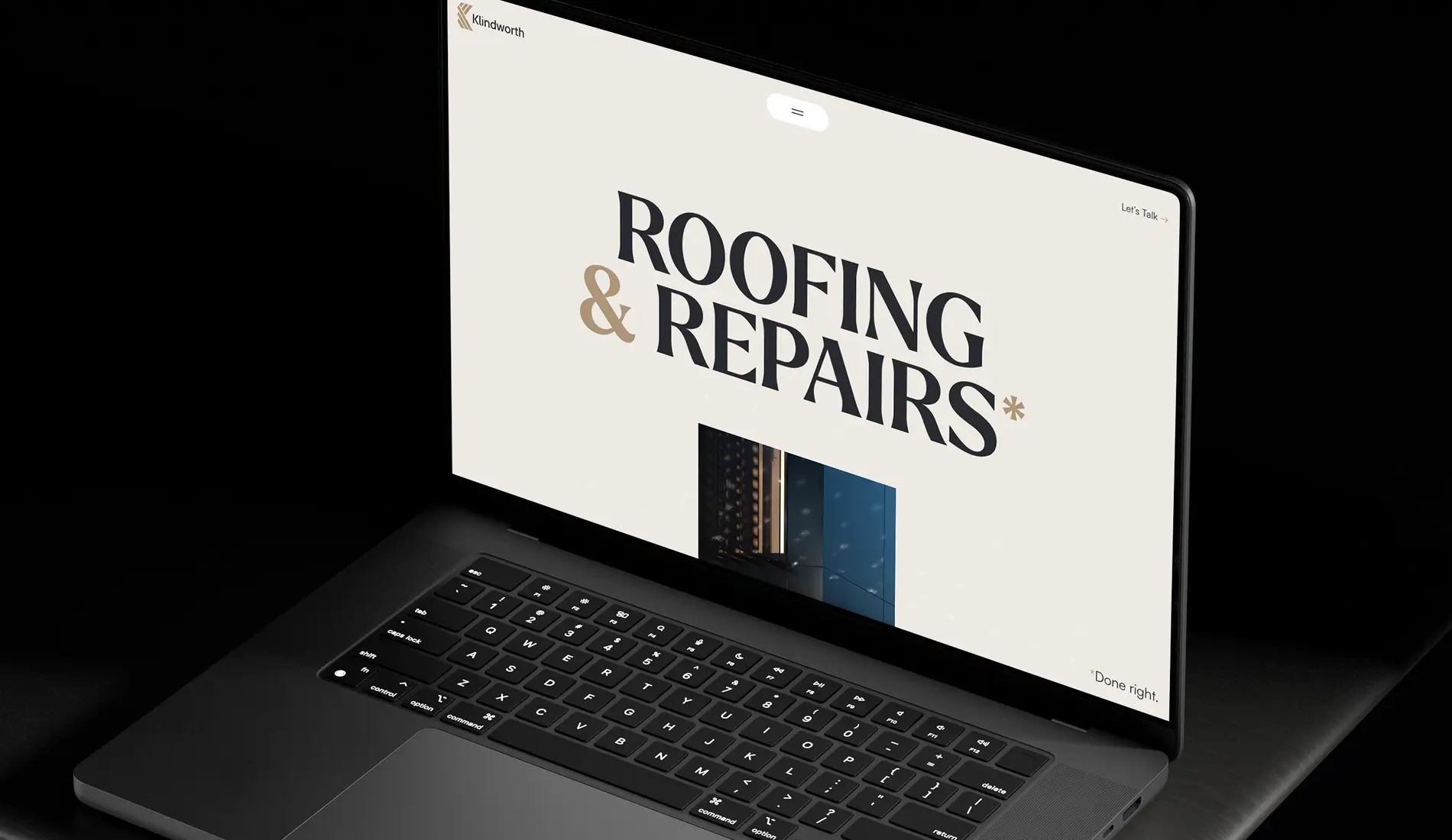 Klindworth Roofing WordPress Website Design and Build