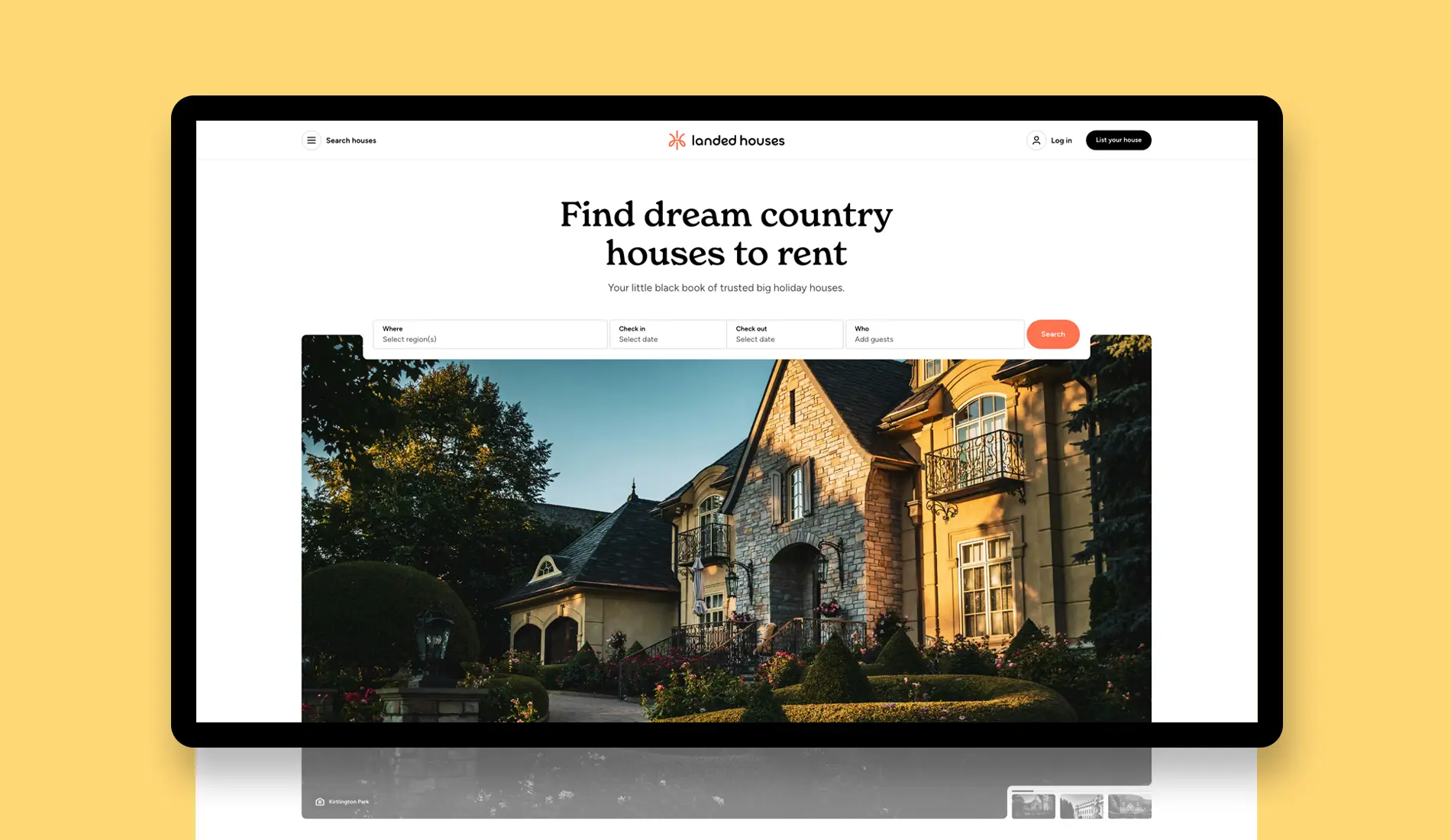 Landed Houses Website Design
