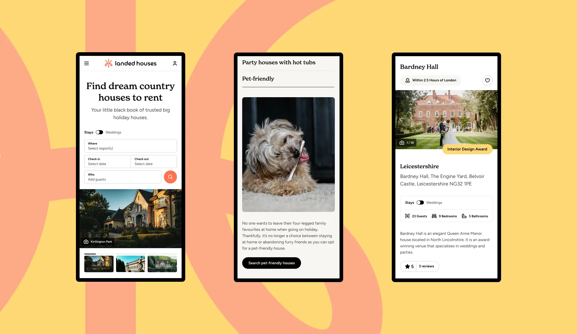 Landed Houses Website Design