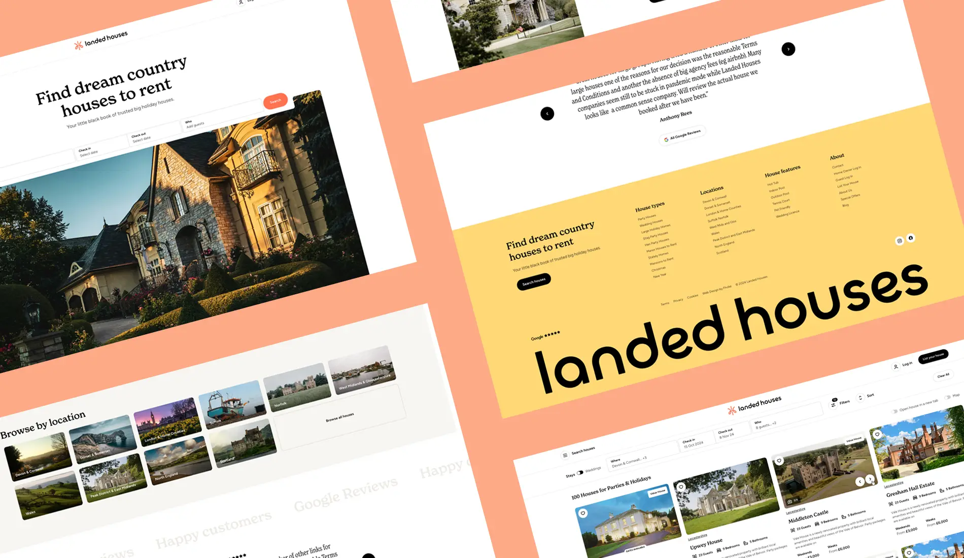 Landed Houses Website Design