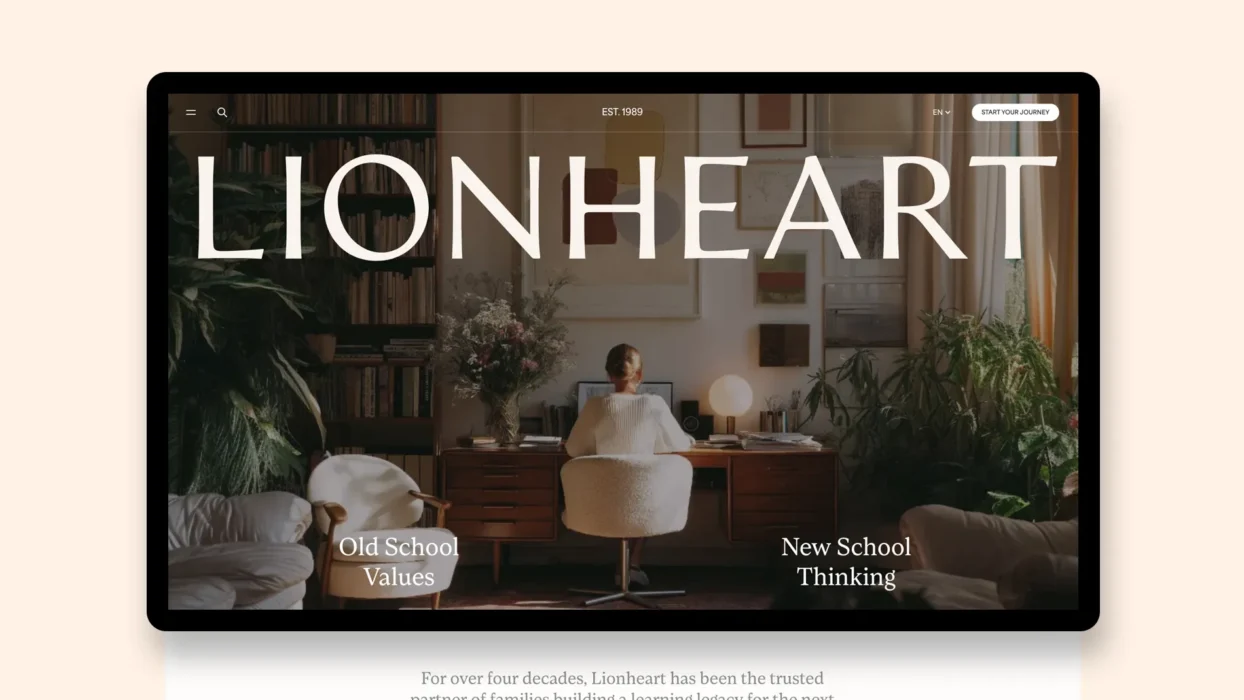 Lionheart Education Website Design