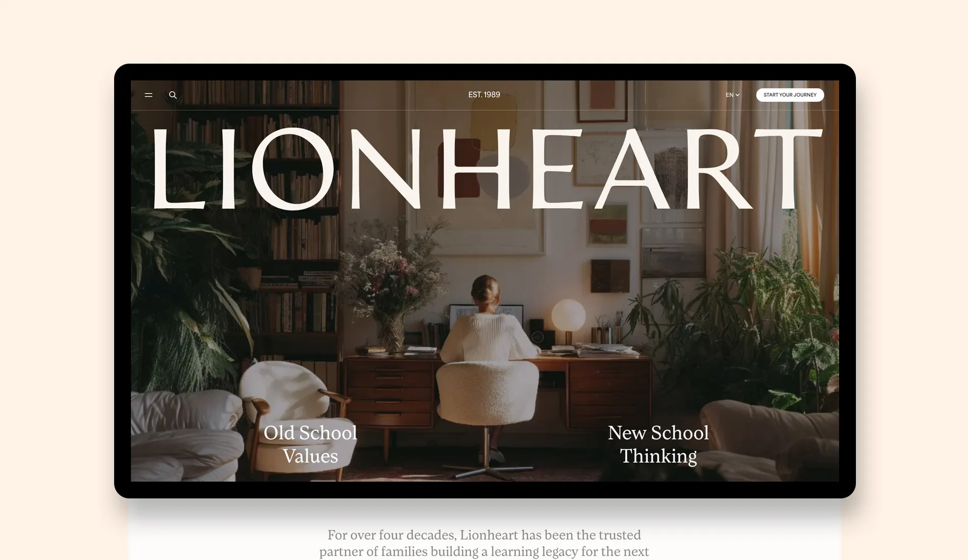 Lionheart Education Website Design