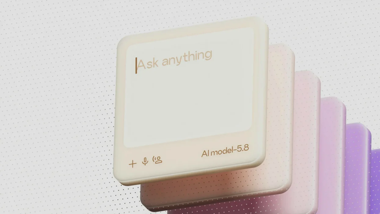 Ai model interface with text 'ask anything'