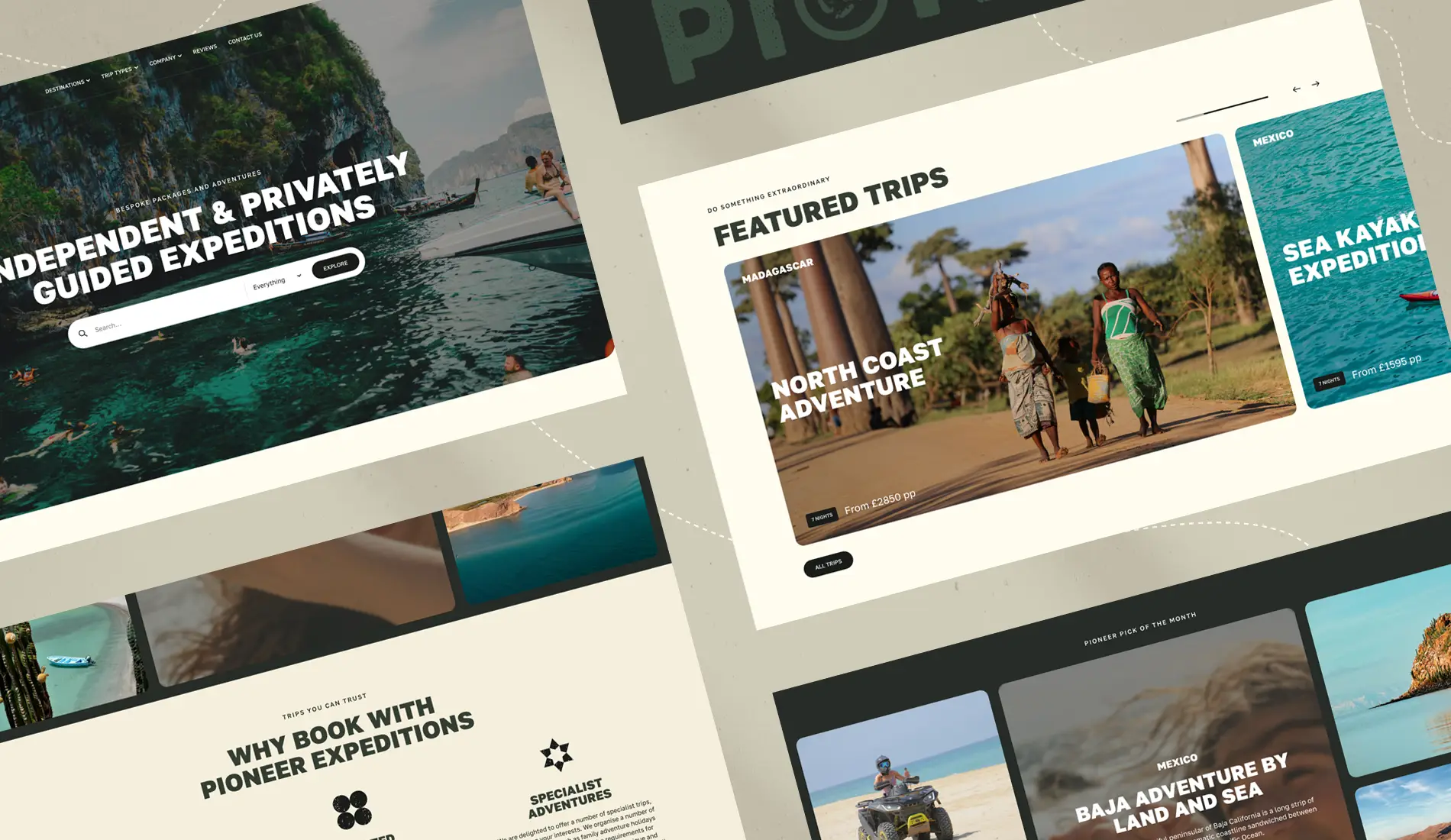 Pioneer Expeditions Website Design