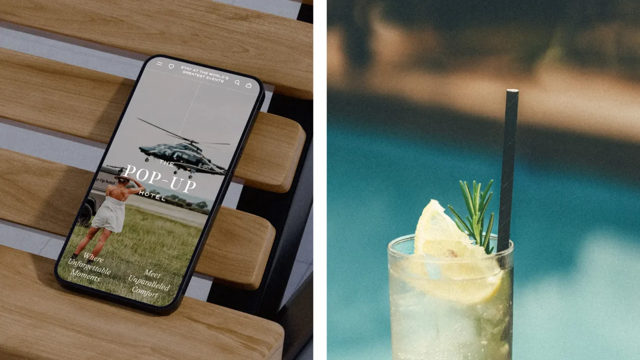 The Pop-Up Hotel Website