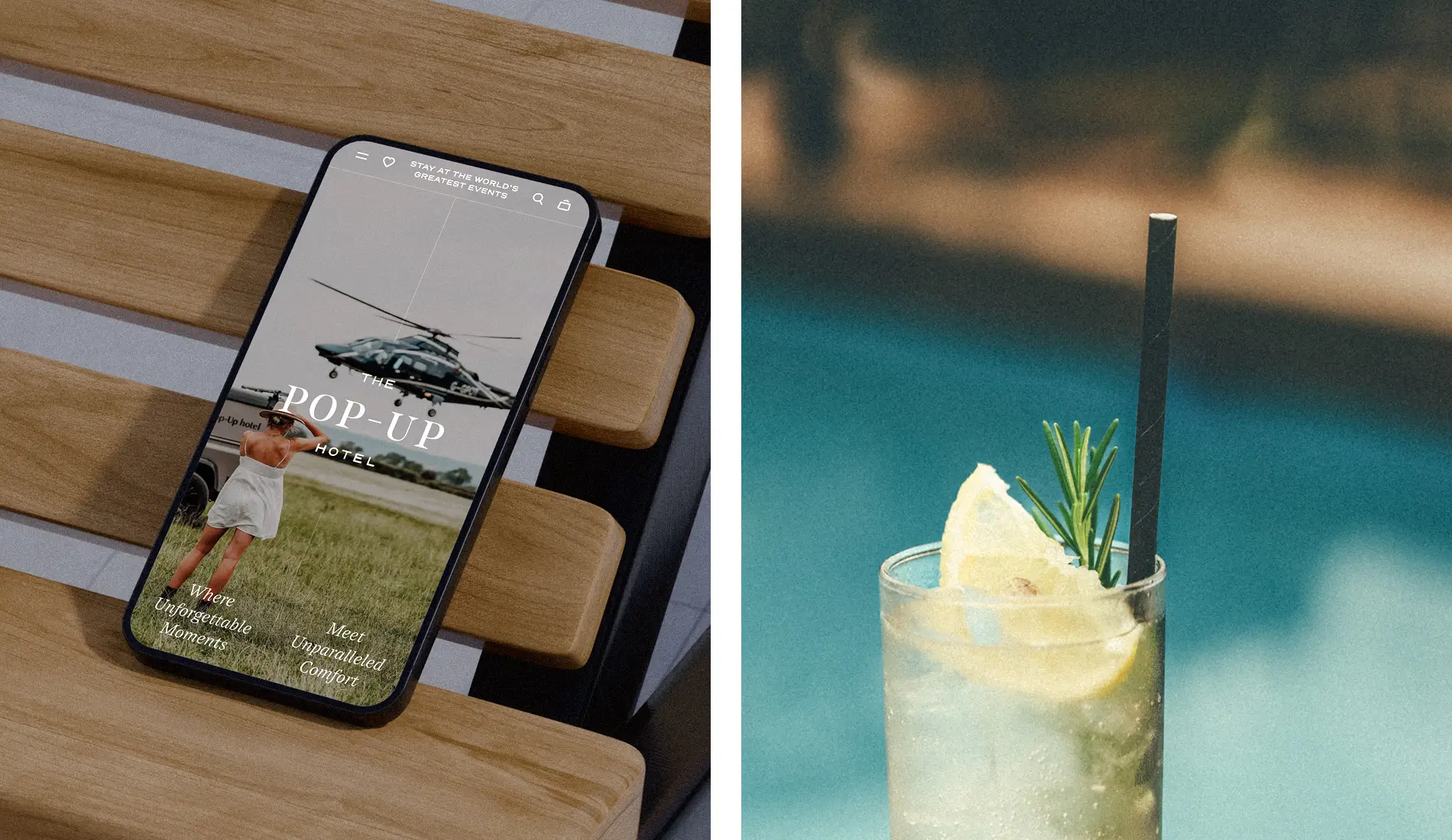 The Pop-Up Hotel Website