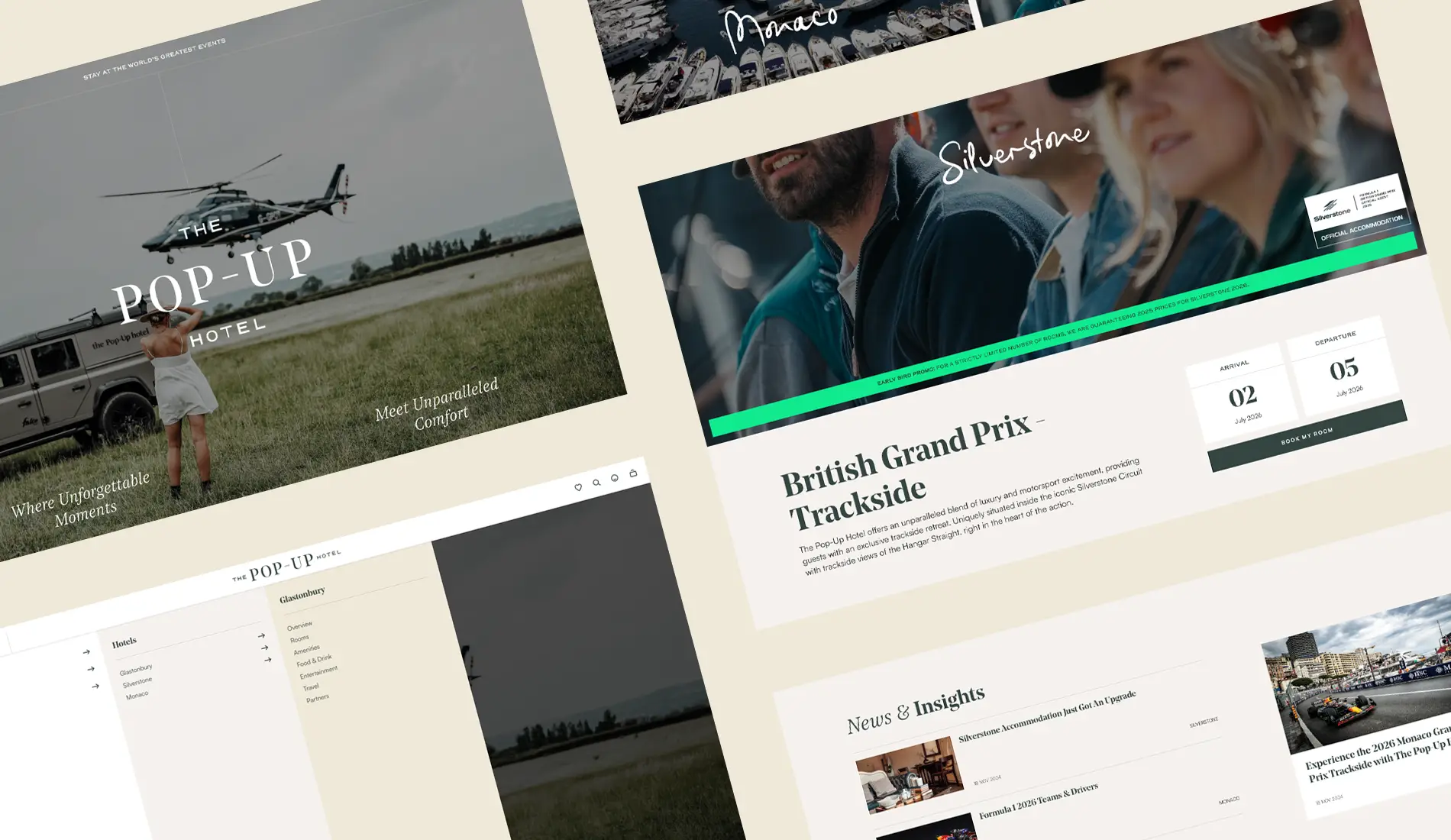 The Pop-Up Hotel Website