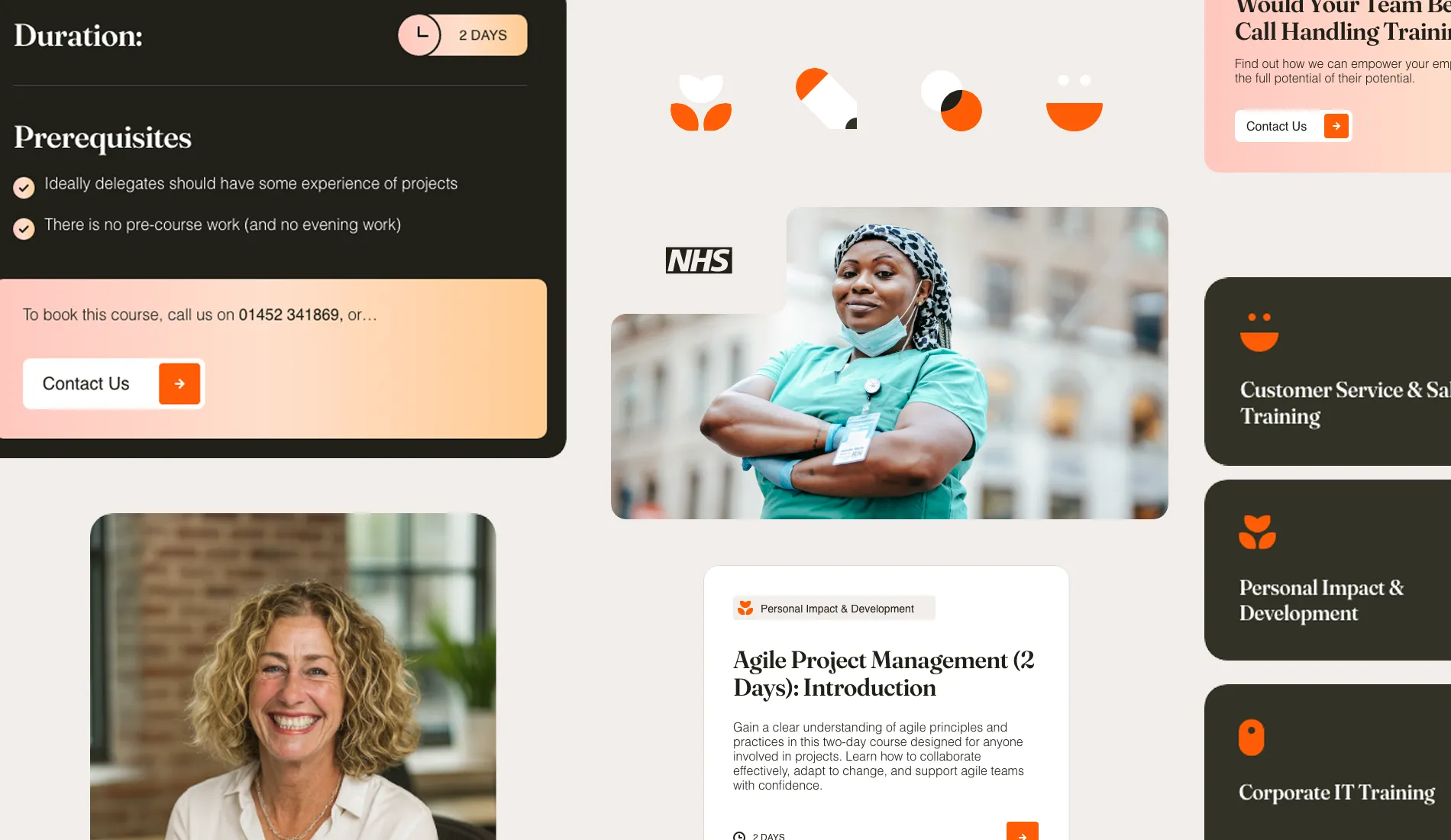 Elliott Training Website Elements by Fhoke Web Agency