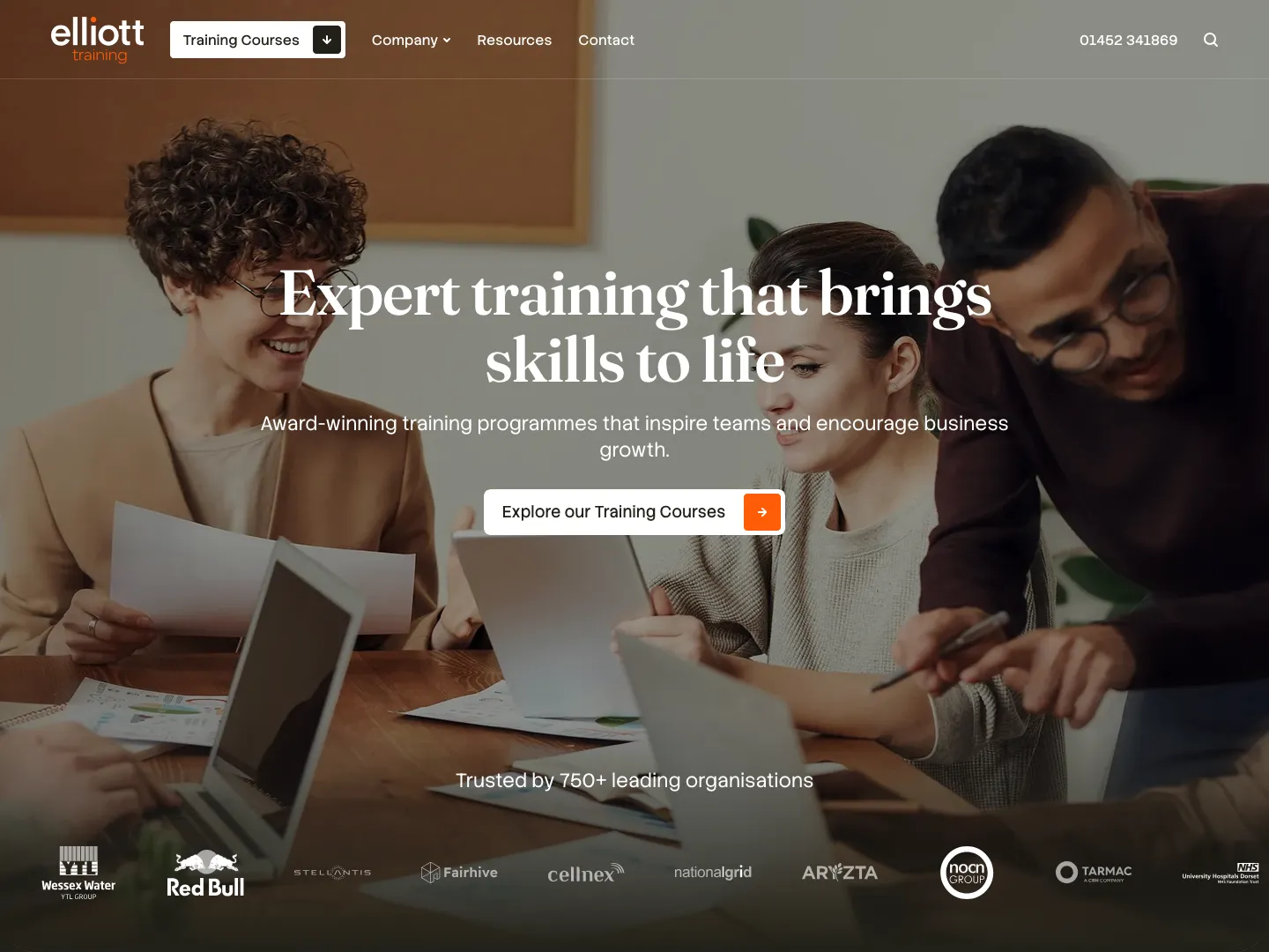 Elliott Training Website Preview