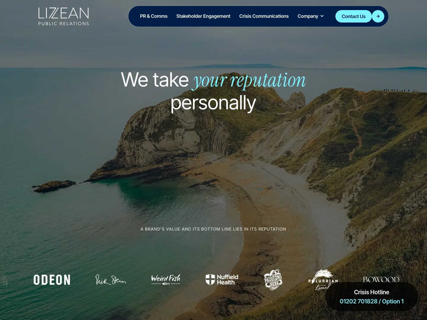 LizLean PR Website Preview