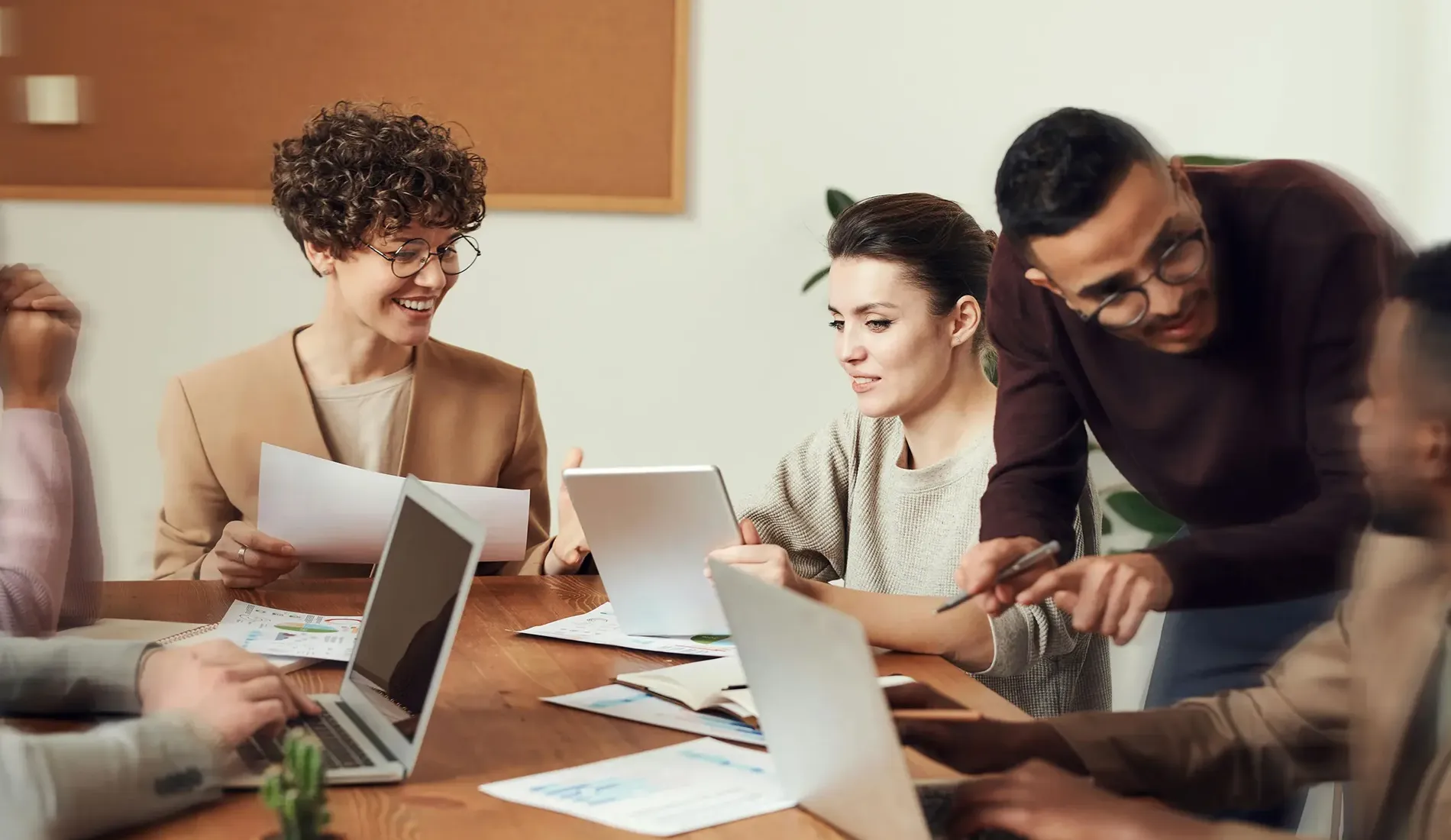 People working in an office